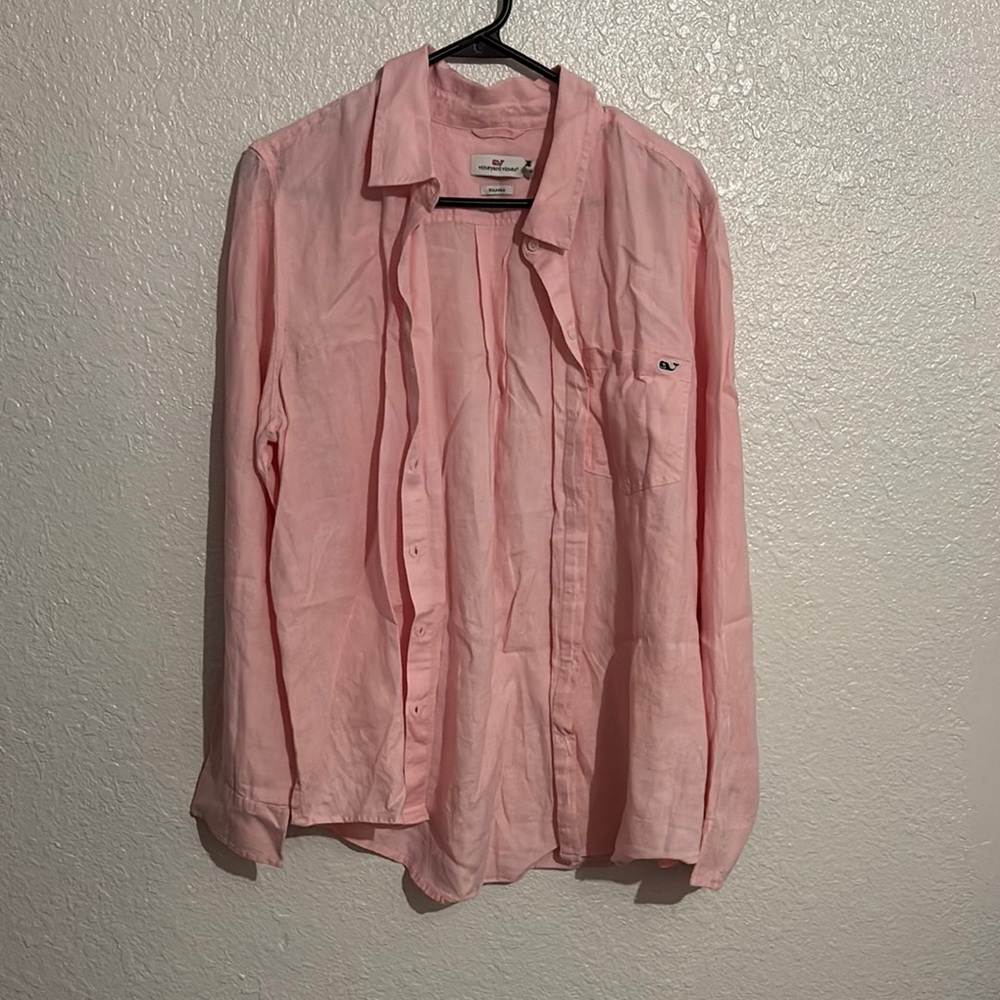 Vineyard Vines Light Pink Collared Shirt